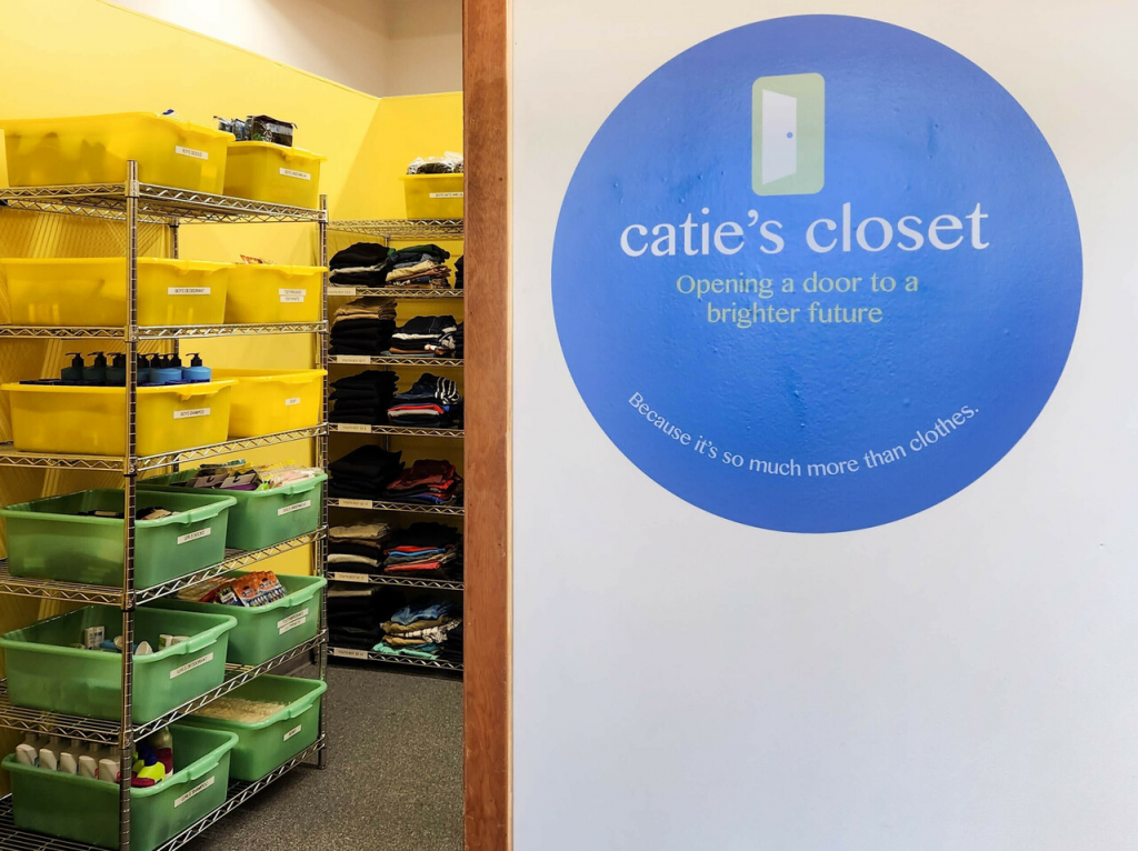 Image of a closet through Catie's Closet.